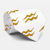 Astrologtekaart voor de dierentuin van Aquarius Stropdas (Opgerold)