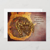 Astrology Aries Horoscope Personal Message Quote Aankondigingskaart (Voorkant / Achterkant)