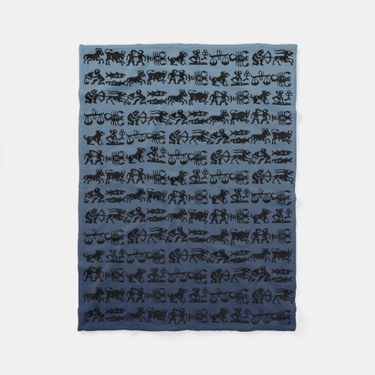 Astrology Blankets Horoscope-klokken - Aanpassen Fleece Deken (Voorkant)