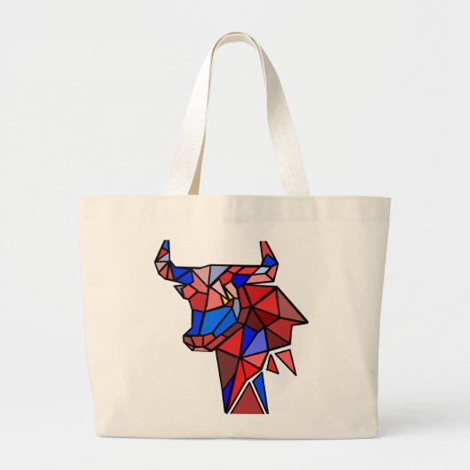 Astrology Bull Tote – Powerful Identity Gift Idea Grote Tote Bag (Voorkant)