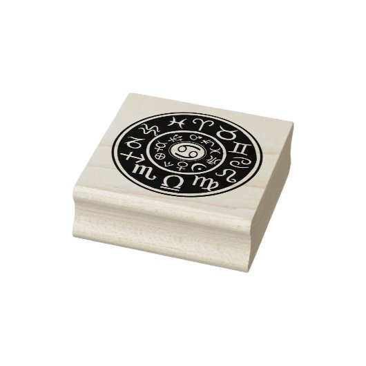 Astrology Cancer Zodiac design rubberstempel; Rubberstempel (Stempel)