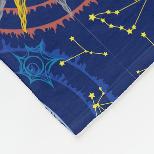 Astrology Chart Fleece Blanket Deken (Hoek)