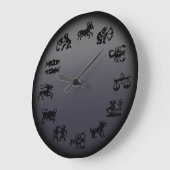 Astrology Clock Horoscope Clocks - Customize Grote Klok (Hoek)