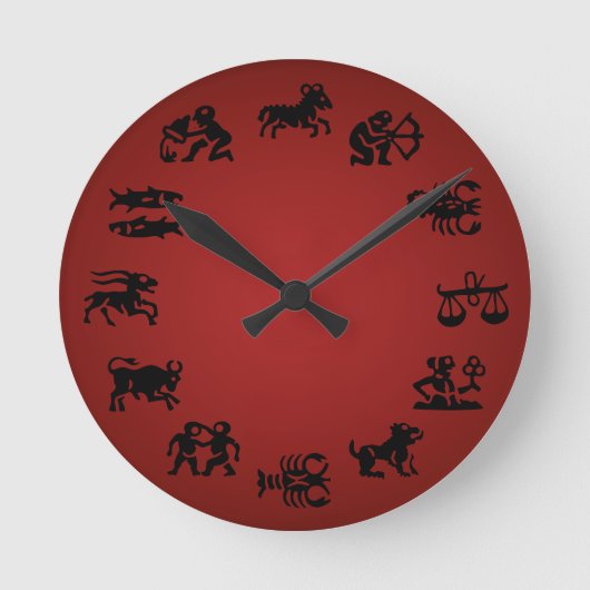 Astrology Clock Horoscope Clocks - Customize Ronde Klok (Voorkant)