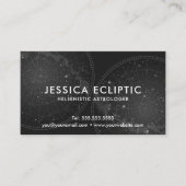 Astrology Constellations Chart (B&W) Astrologer Visitekaartje (Voorkant)