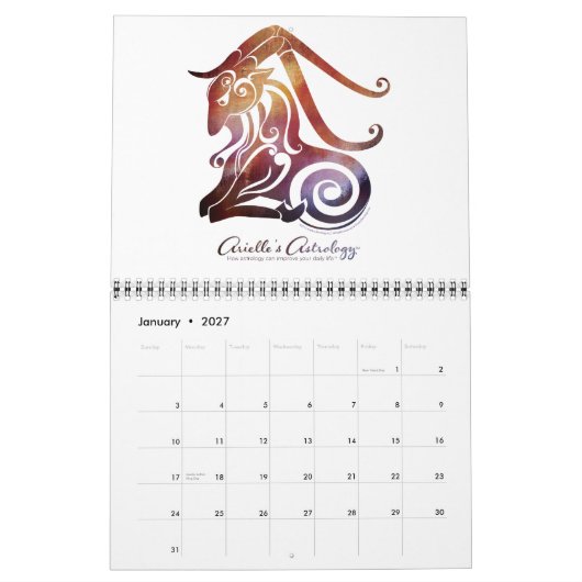 Astrology Custom Printed Calendar van Arielle Kalender (Jan 2027)