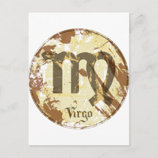 Astrology Grunge Virgo Briefkaart