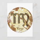 Astrology Grunge Virgo Briefkaart (Voorkant)