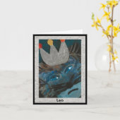 Astrology Horoscope Leo Kaart (Gele Bloem)