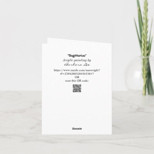 Astrology Horoscope Sagittarius Kaart (Achterkant)