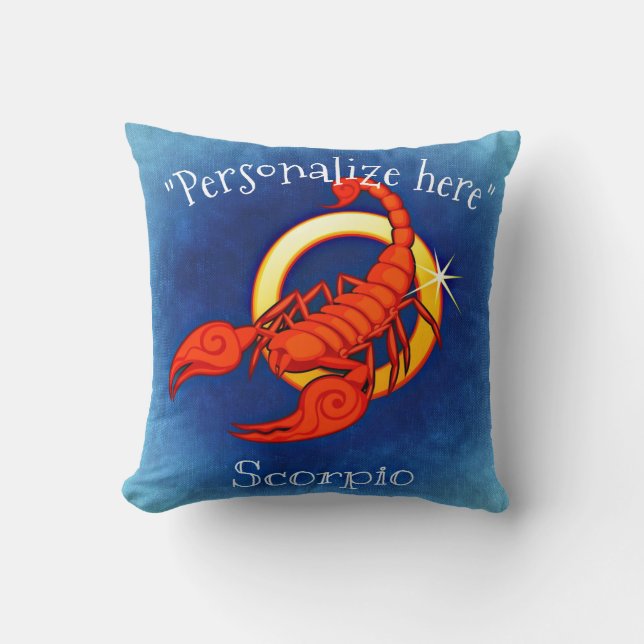 Astrology Horoscope Scorpio Decorative Throw P Kussen (Voorkant)