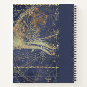 Astrology Leo Horoscope Sketchbook with Name Notitieboek (Achterkant)