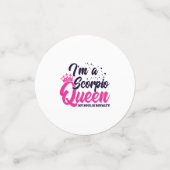 Astrology Oktober November Birthday Scorpio Queen Confetti (Kleine voorkant)