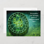 Astrology Pisces Horoscope Personalize Message Aankondigingskaart (Voorkant / Achterkant)