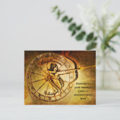 Astrology Sagittarius Horoscope Personal Message Aankondigingskaart (Staand voorkant)