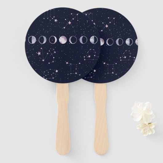 Astrology Sky Handwaaier (Voorkant en achterkant)