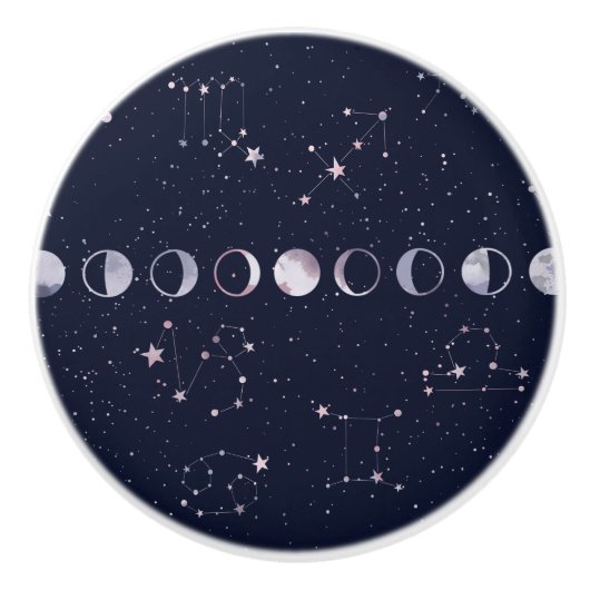 Astrology Sky Keramische Knop (Voorkant)