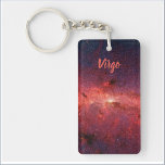 Astrology Space Sleutelhanger<br><div class="desc">Koel een astrologische sleutelhanger met een prachtig afbeelding van het universum. Pas je aan voor je eigen sterrenteken. Het schrijven van het manuscript in perachy beige kleur om het getoonde sterrenstelsel aan te passen!</div>