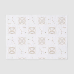 Astrology Star Sign Gold Zodiac Cancer Tissuepapier