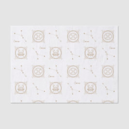 Astrology Star Sign Gold Zodiac Cancer Tissuepapier