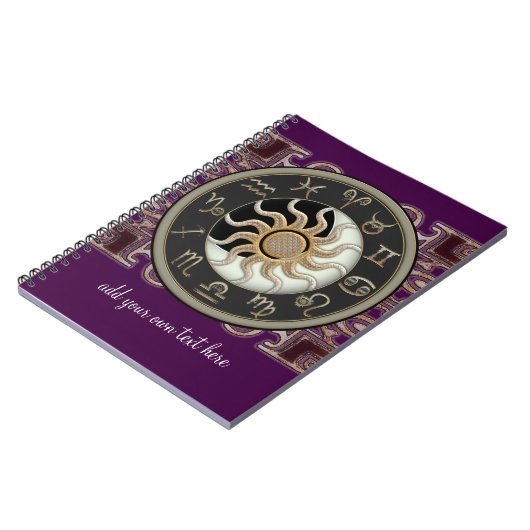 Astrology Sun and Moon Design Personalized Notitieboek (Linkerzijde)