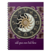 Astrology Sun and Moon Design Personalized Notitieboek (Voorkant)