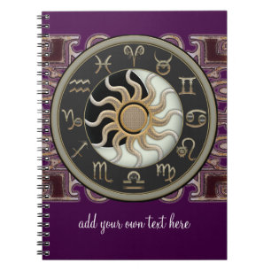 Astrology Sun and Moon Design Personalized Notitieboek