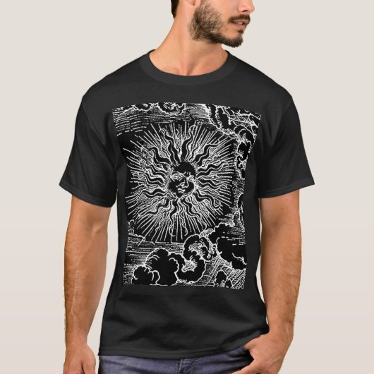 Astrology Sun en Moon door Albrecht Durer T-shirt (Voorkant)
