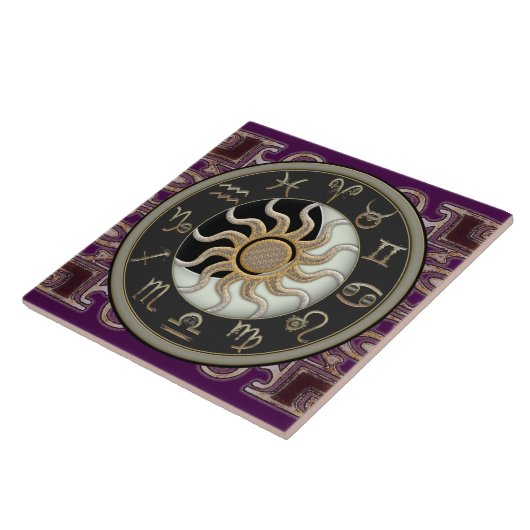 Astrology Sun en Moon Tegeltje (Zijkant)