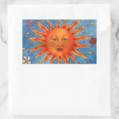 Astrology Sun Rechthoekige Sticker (Tas)