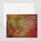 Astrology Taurus Horoscope Personaliseert Bericht Aankondigingskaart (Voorkant / Achterkant)