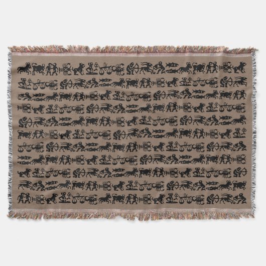 Astrology Throw Blankets Horoscope Gifts Customize Deken (Voorkant)