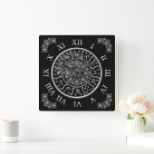 ASTROLOGY WALL CLOCK VIERKANTE KLOK (Huis)