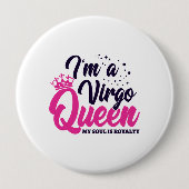 Astrology Zodiac August & September Birthday Virgo Ronde Button 4,0 Cm (Voorkant)