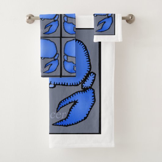 Astrology Zodiac Cancer Sign Birthday Bath Bad Handdoek (Insitu)