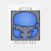 Astrology Zodiac Cancer Sign Birthday name B Fleece Deken (Voorkant)