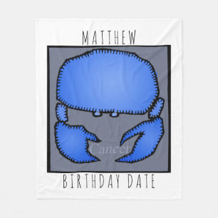 Astrology Zodiac Cancer Sign Birthday name B Fleece Deken