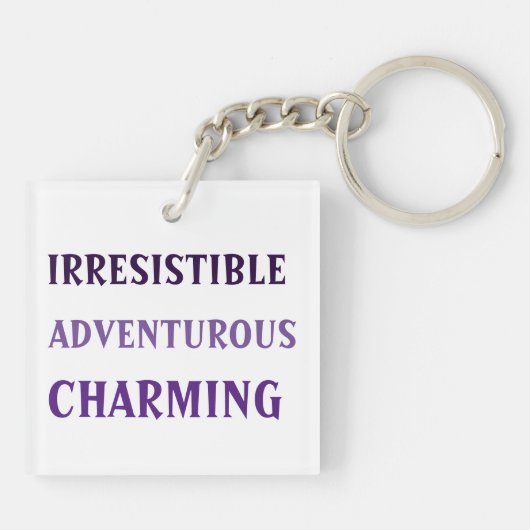 Astrology Zodiac Libra Sign Birthday 2 sided K Sleutelhanger (Achterkant)