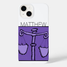 Astrology Zodiac Libra Sign Birthday Name iPC Case-Mate iPhone 14 Hoesje