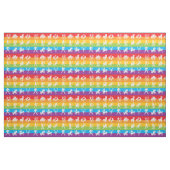Astrology Zodiac Rainbow Print Pattern Fabric Stof (Yard (91,4 cm))