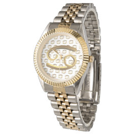 Astrology Zodiac Sign Cancer Gold Symbol Elegant Horloge
