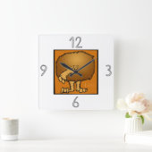 Astrology Zodiac Sign Leo Wall Clock Vierkante Klok (Huis)