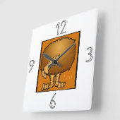 Astrology Zodiac Sign Leo Wall Clock Vierkante Klok (Hoek)