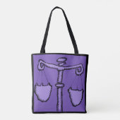 Astrology Zodiac Sign Libra Birthday AOTB1 Tote Bag (Achterkant)