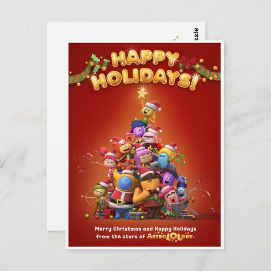 AstroLOLogy kerstBriefkaart Briefkaart (Voorkant / Achterkant)