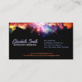 Astroloog gloeiend zodiac wiel visitekaartje (Achterkant)