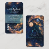 Astroloog kosmisch hemels kunstig Visitekaartje (Voorkant / Achterkant)