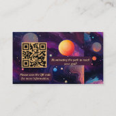 Astroloog Numeroloog Celestial Psychic Healer Visitekaartje (Achterkant)