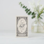 Astroloog Vintage Celestial Astrology Studio Visitekaartje (Staand voorkant)