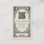 Astroloog Vintage Celestial Astrology Studio Visitekaartje (Achterkant)